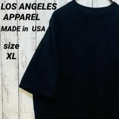 LOS ANGELES APPAREL ロスアパ tシャツ usa製 ブラック