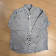 無印良品　ヘンプコットン長袖シャツ　S