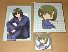 くじクリフ ヒカルの碁 アキラ 3点セット ミニ色紙 缶バッジ ポスカ