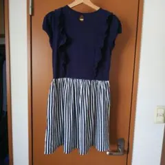 美品☆女児半袖ワンピース160cm