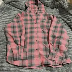 チェックシャツM