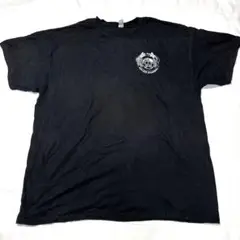 Vintage Tシャツ ポリスアカデミー 海外 映画 ブラウン 企業ロゴ 黒