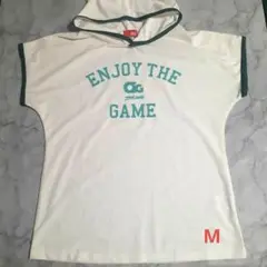 OG フード付きメッシュTシャツ M