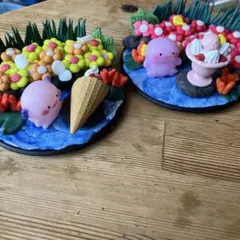 ウーパールーパーちゃんのインテリア2点セット