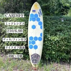 CARDIFF サーフボード　ファンボード　6’9ft テイクオフ　フィン付き 2025年最新】サーフボード cardiffの人気アイテム - メルカリ