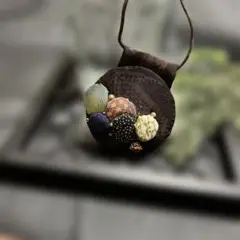 ハンドメイド 多色布製ネックレス