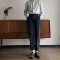 foufou フーフー アジャスト ストレート パンツ ネイビー M