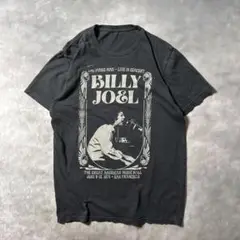 P95 古着70s復刻Billy Joel黒バンドTシャツ　フェード