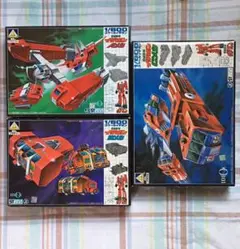 ヴィンテージ 当時モノ アオシマ 伝説巨人イデオン 1/600 A/B/Cメカ