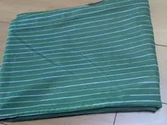 コメントでお値引き粋な夏物着物鮮やかなグリーンストライプ