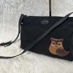 イビザ　ショルダーバッグ　ブラック　フクロウ