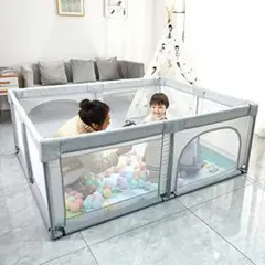 ベビーサークル ハイタイプ 大型ベビーフェンス 安全プレイヤード