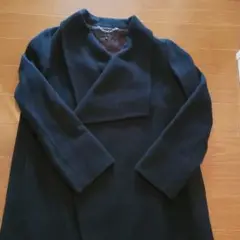 ガウン風ウールコート