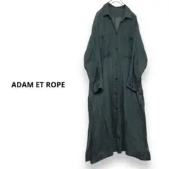 定価¥25,300 ADAM ET ROPE オーガンジーロングシャツワンピース
