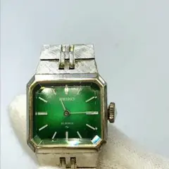 【動作品ですが・・】SEIKO セイコー 手巻き 腕時計 20石 レディース 緑