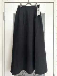 Honeys ハニーズ 新品 ジャカードロングスカート フレアスカート ブラック