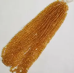 ガラスビーズ　ソロバン　4mm(2)　トパーズ