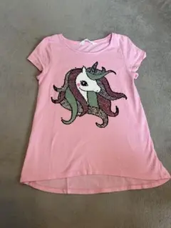H&M ユニコーンTシャツ 6-8Y ピンク