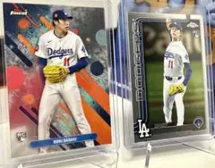 【最新】佐々木朗希2枚セット Finest・Chrome 2025 Topps