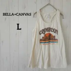 BELLA+CANVAS【L】オフホワイト　タンクトップ　夏✨古着