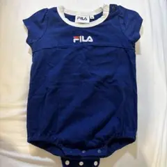 FILA ネイビー 半袖ロンパース