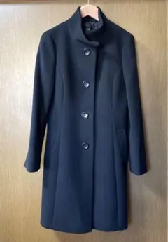 新年20%値引 極美品 23区 チェスターコート ウール・カシミヤ混 黒