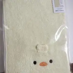 ひよこ刺繍のクリーム色タオル