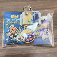 ガチャ詰めポーチ 食べ物系 ブルー系 青系