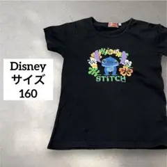 【ディズニー】リロアンドスティッチ /半袖Ｔシャツ/コットン/ブラック/160