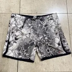 sh973 NIKE ナイキ　モノクロ花柄　メンズ　スイムウェア　XL