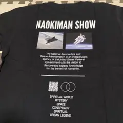 ナオキマンショー コラボ Tシャツ ブラック 黒色 半袖 L NASA ナサ