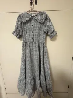 青木美沙子 しまむら ワンピース ギンガムチェック