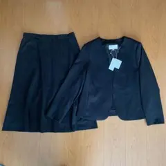 自由区　WASHABLEPONTE ノーカラージャケット セミフレアスカート