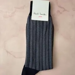 【未使用】Paul Smith ネイビー系 ストライプソックス