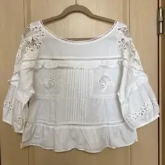 JILL STUARTレース刺繍ブラウス