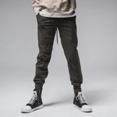 リサウンドクロージングRESOUND CLOTHINGリブパンツカーキ