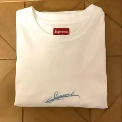 Supreme サイン刺繍Tシャツ