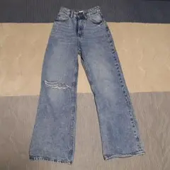 H＆M ダメージジーンズ スタイルアップ