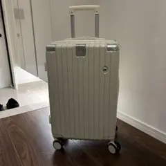 ホワイト ストライプキャリーケース