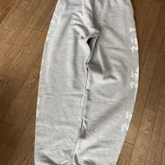 デッドストック2004年パウエル　グレー プリント スウェットパンツ デッドストック2004年パウエル グレー プリント スウェット