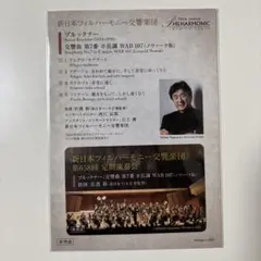新日本フィル ブルックナー 交響曲第7番　佐渡裕　音源アクセスカード　非売品