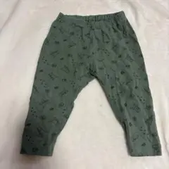 恐竜柄 グリーンパンツ サイズ80 ユニクロ