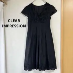 CLEAR IMPRESSION ワンピース　ブラック　レース　size1