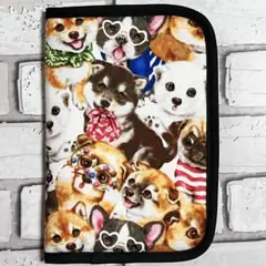輸入生地❣️パーティードッグ❣️クッションマルチケース総柄