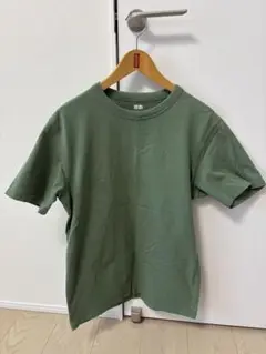 UNIQLO グリーン クルーネックTシャツ M