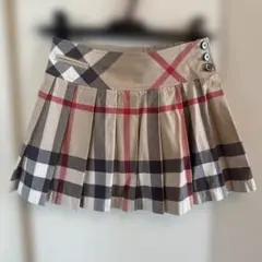 【美品】バーバリーチルドレン　プリーツスカート