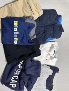 男の子冬物まとめ売りNIKEダウンベストなど8点110-120センチ