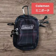 【Coleman ミニポーチ／カラビナ付き】
