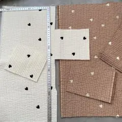 ハート刺繍　ヌビ生地セット