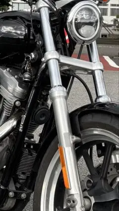 ハーレー　フロントインナーフォーク　DLCコーティング　FXDL FXDLS 等 Custom Cycle Engineering ブラックDLC フォークチューブ 43mm